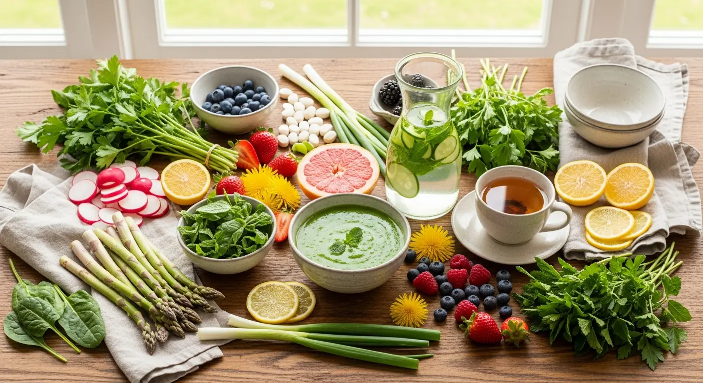 Wiosenny detoks oczyszczanie organizmu i regeneracja